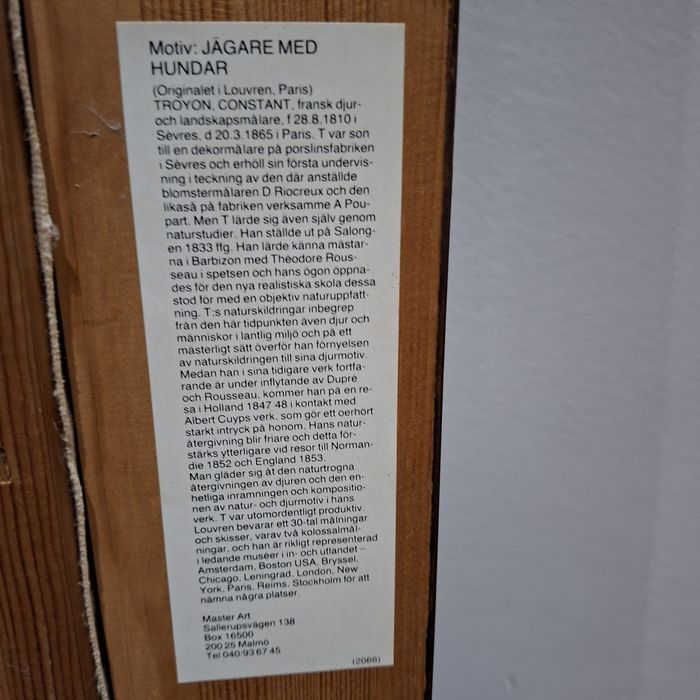Obraz,,Myśliwy z psami "