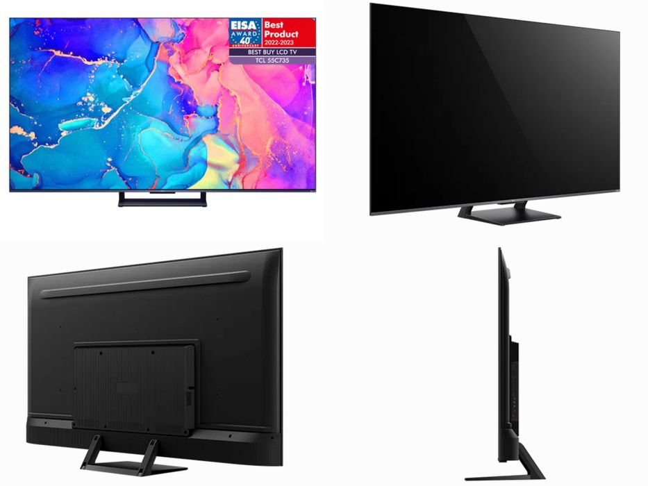 Qled телевізор 55" TCL c735 144 Hz DolbyVision-Atmos, Google TV 3/32gb