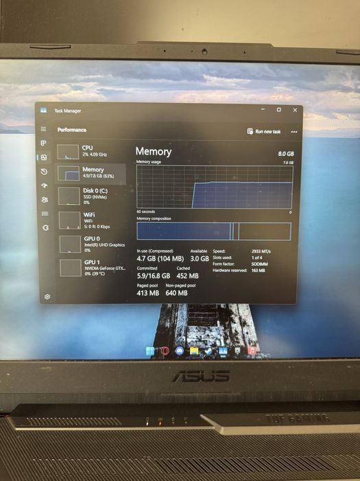 ASUS TUF 15 Portatil Gaming