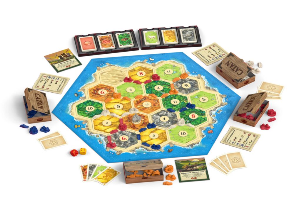 ОРИГІНАЛ! Настільна гра CATAN / Катан / Мореплавці / 5-6 гравців