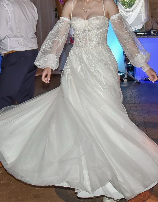 Suknia ślubna księżniczka gorsetowa