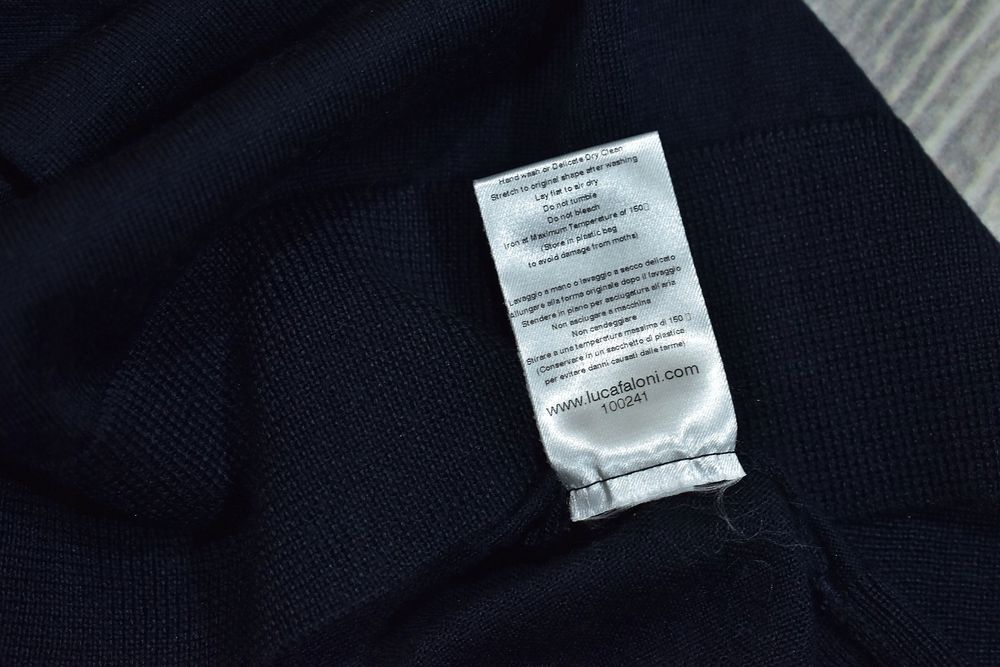 Luca Faloni Hooded Kaszmirowo Jedwabny Sweter Męski Z Kapturem Xs