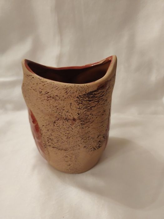 Sowa ceramiczna wazonik