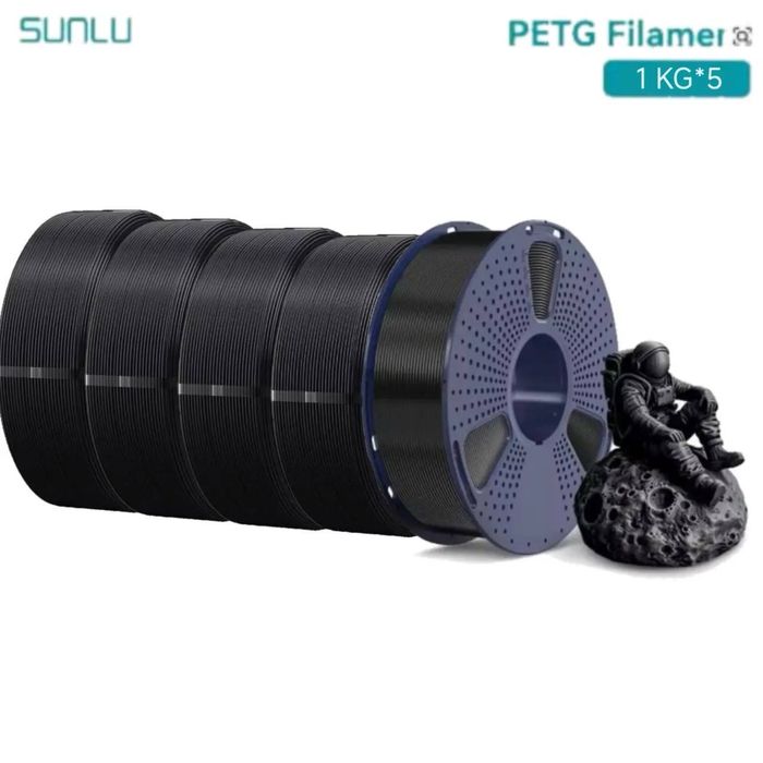 Пластик sunlu petg 4+1 Чорний