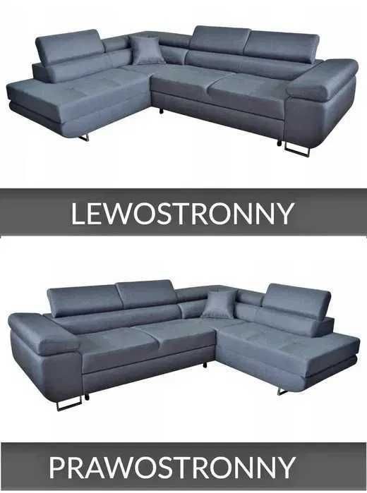 WIETRZENIE MAGAZYNÓW !! narożnik Miami L z funkcją spania, pojemnik