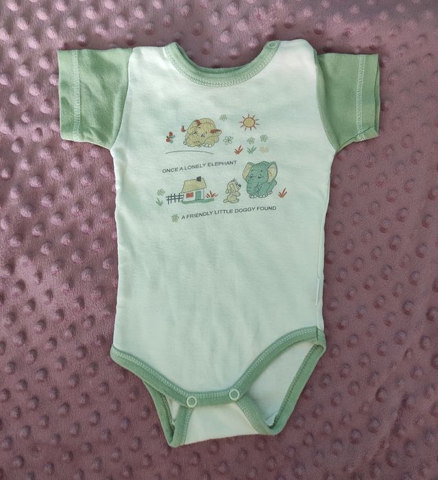Body na krótki rękaw r.62- 7 szt