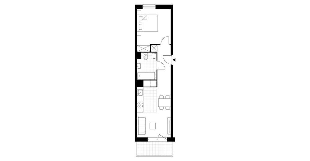 2-pokojowe mieszkanie 36m2 + balkon Bezpośrednio