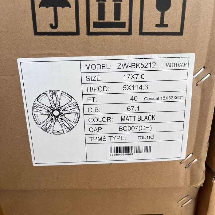 Автодиски mitsubishi  5x114.3 R17  ET40 dia67.1mm