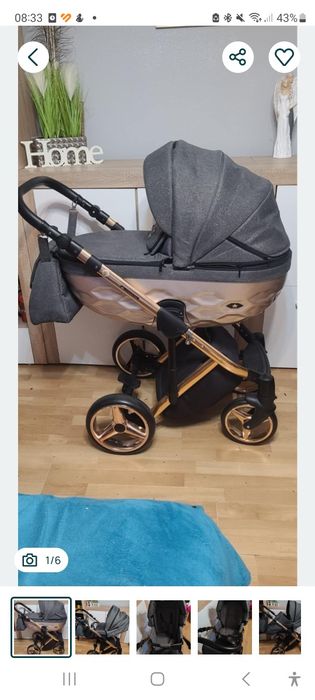 Śliczny wózek adamex chantal 2 w 1