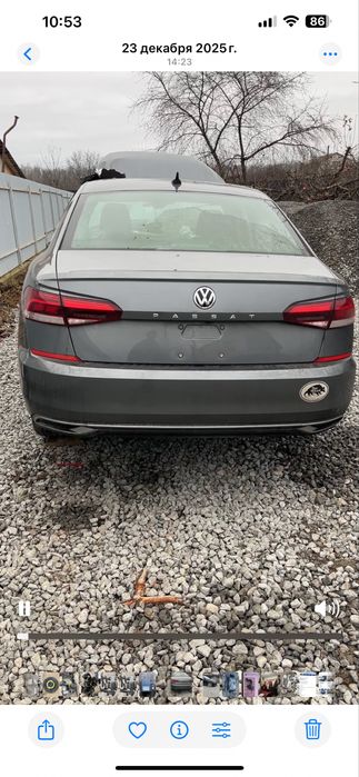 Передній задній Бампер Volkswagen Passat B9 USA  Пассат Б9