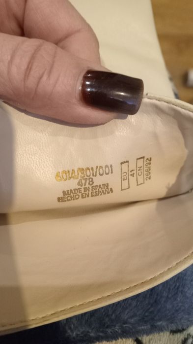 Шкіряні сапоги демісезон Zara