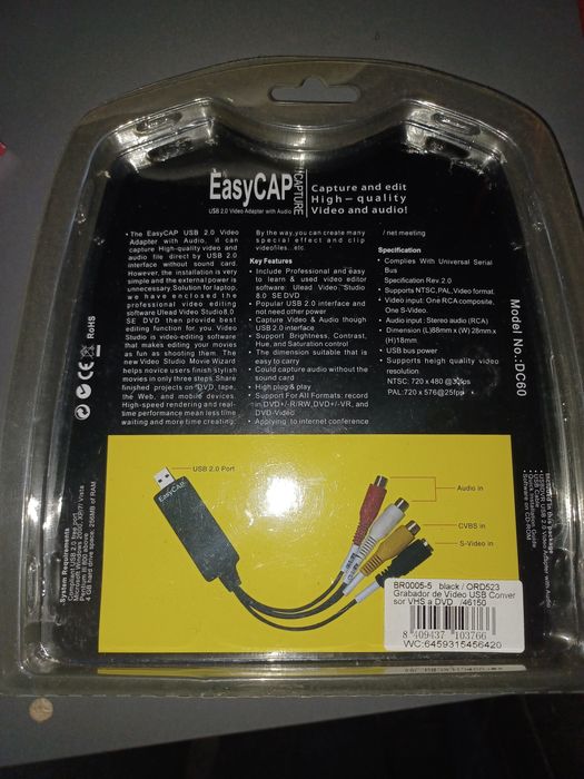 Easycap VHS para formato digital