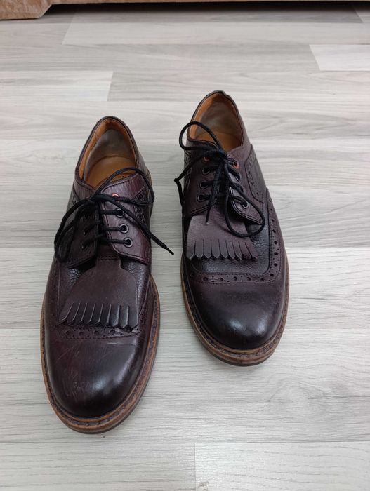 Туфлі броги чоловічі шкіряні CLARKS розмір 42
