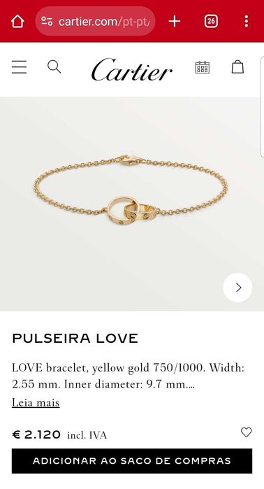Cartier Pulseira Love