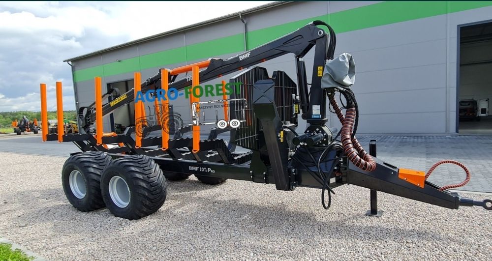 Nowa ! BMF10T2Pro720 Przyczepa Leśna Zrywkowa 10T 7.2m Leasing 24h