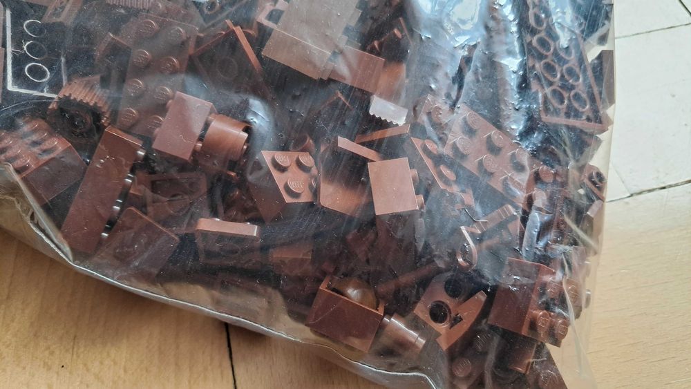 Klocki Lego brązowe reddish brown 560g