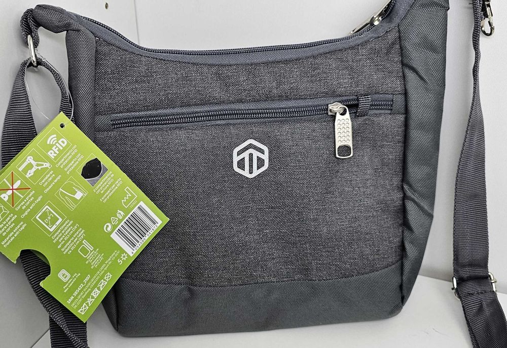 Topmove torba plażowa szary z ochroną RFID