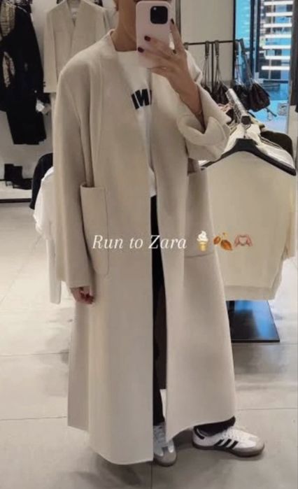 Plaszcz zara 1190 zl welna okazja!