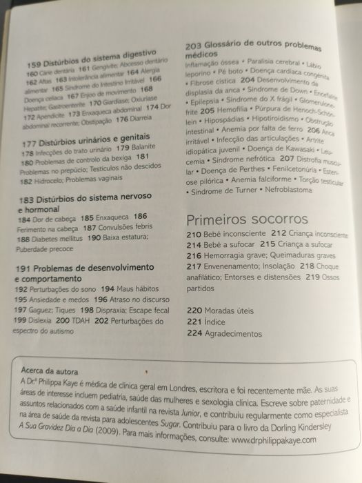 Livro - A saúde do bebé e da criança