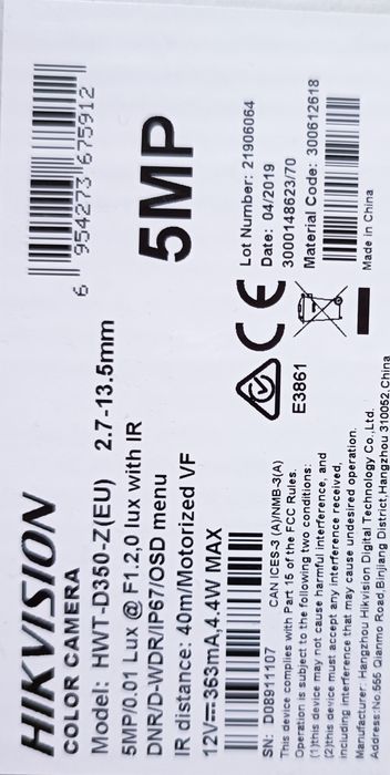 Câmera Vigilância Wikvision