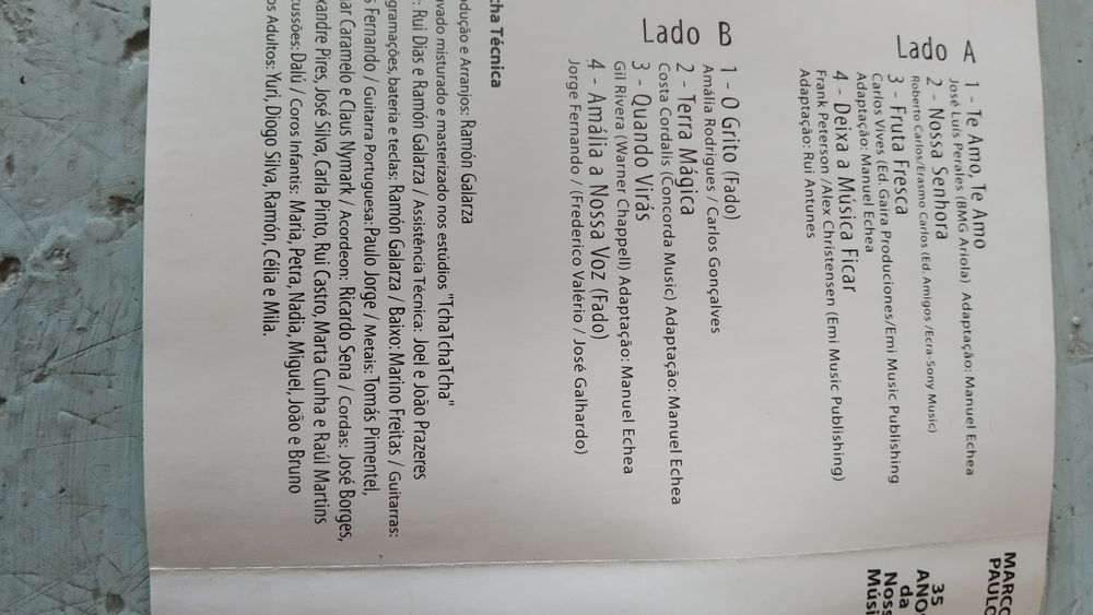 2 Cassetes originais Marco Paulo - Bom estado