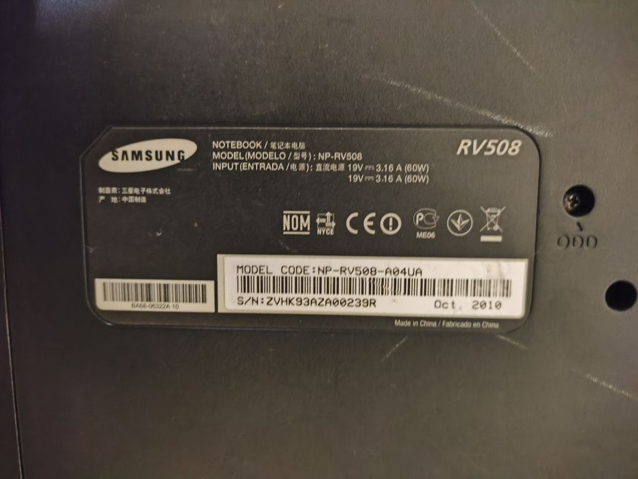 Ноутбук Samsung NP-RV508