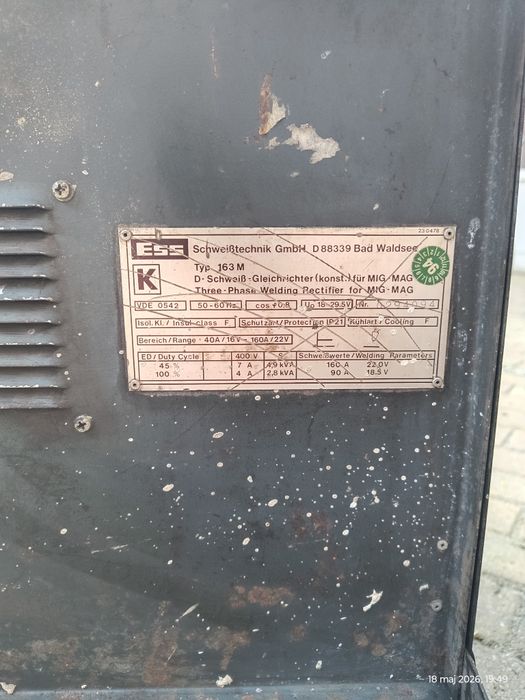 Migomat ESS 163M 380V trójfazowy na siłę