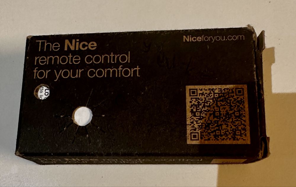 Nice Remote Control (Gate or Roller Shutter)64739301940483120