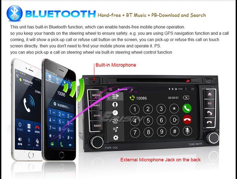 Auto-rádio 2 din android 14 para VW Touareg T5 OctaCore