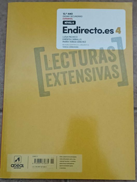 Caderno de Atividades + Lecturas Extensivas Espanhol 10.º Ano – Endirecto.es 4 (Areal Editores)