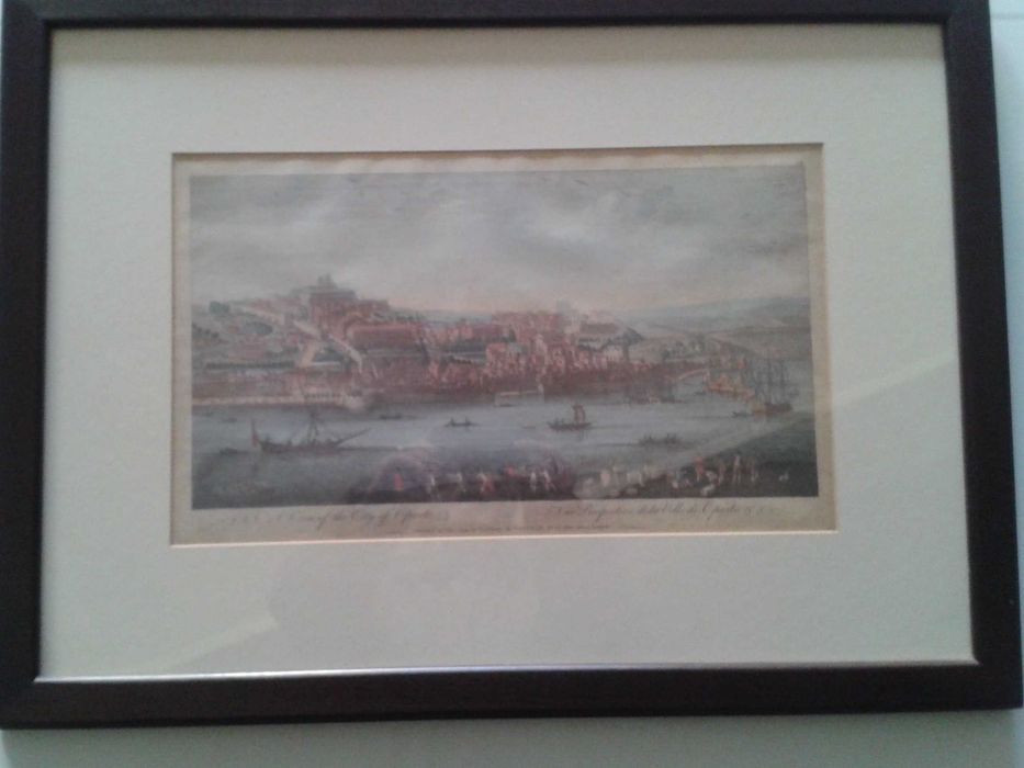 QUADRO com paigasem antiga da cidade do Porto c. Presente grátis