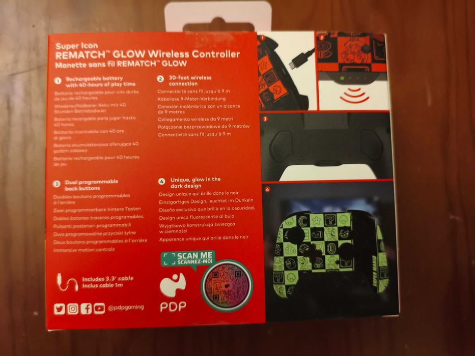 Comando Oficial REMATCH GLOW Wireless Controller Nintendo Switch