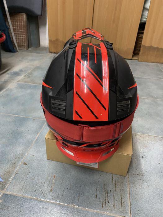 Capacete e óculos motocross LS2