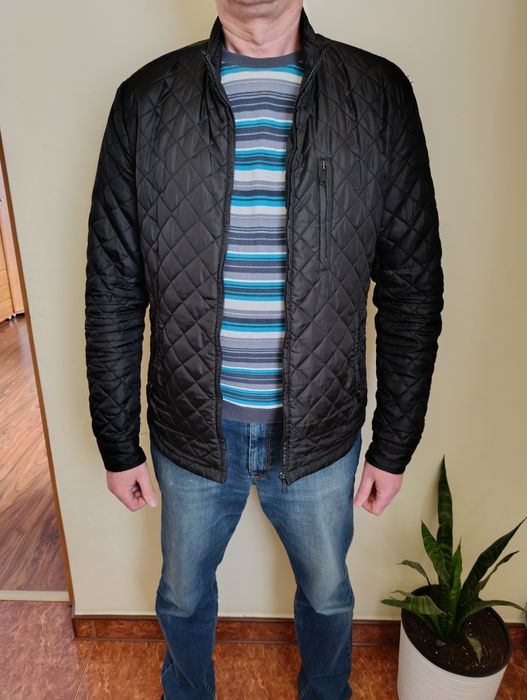 Kurtka wiosenna, lekka, pikowana, Zara Man, czarna rozm. M