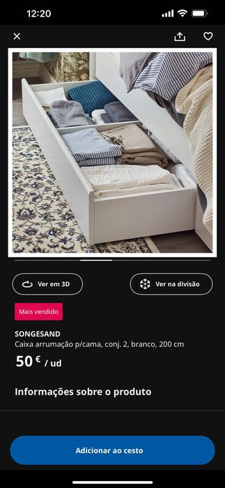 Cama (c/gavetas) + Colchão QUASE NOVO c/ fatura e garantia