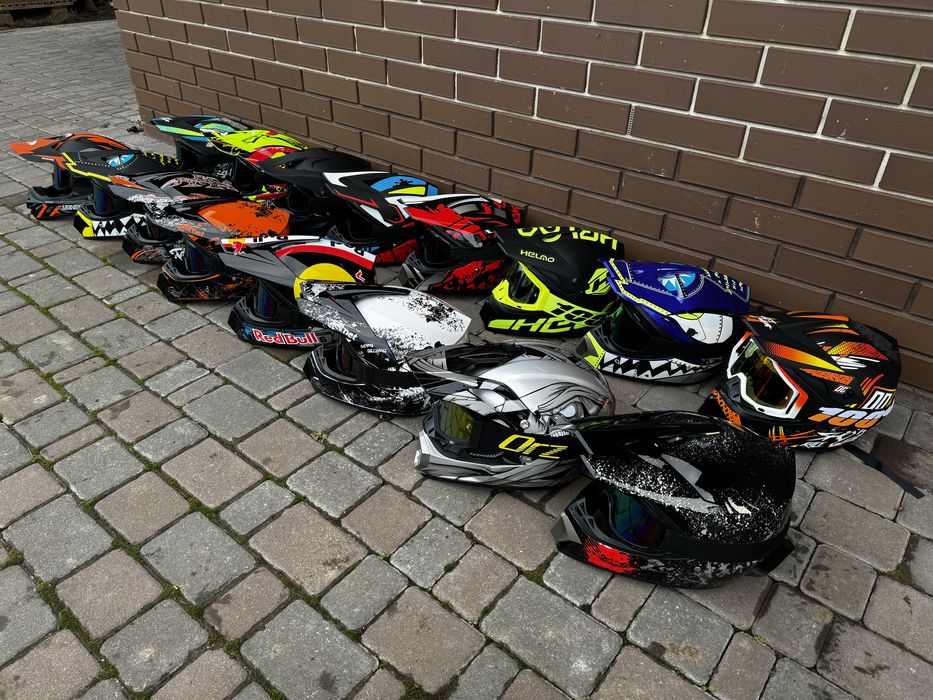 Кроссовый мото шлем ендуро