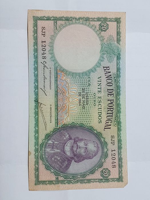 Nota de 20 escudos de 1954