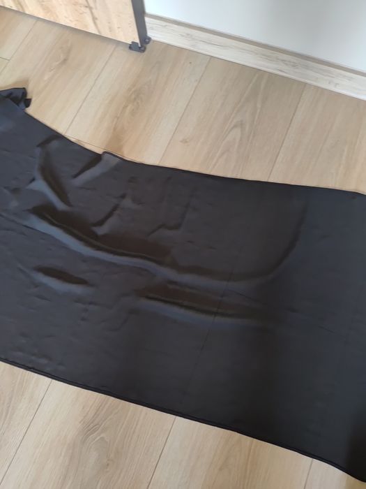 Szal chusta czarny apaszka 51x220 cm