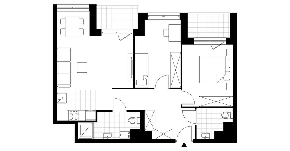 3-pokojowe mieszkanie 61m2 + loggia