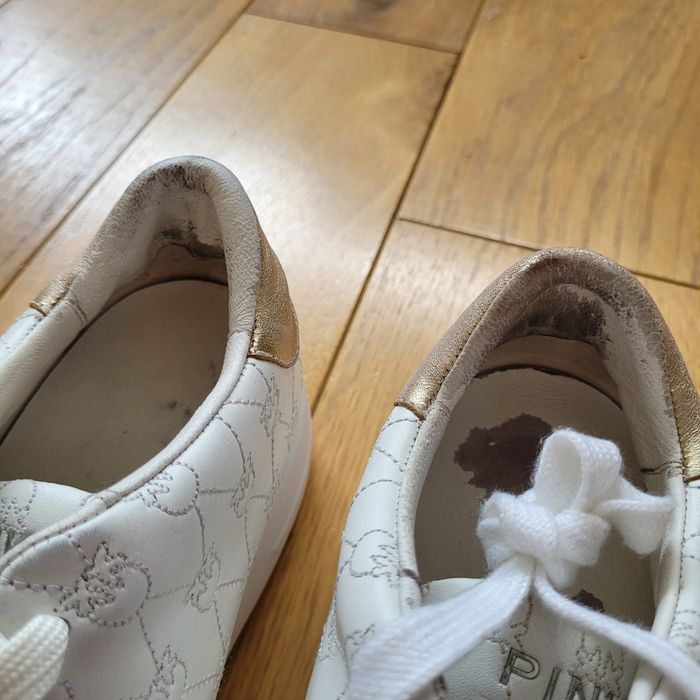 Białe Sneakersy Pinko tenisówki trampki