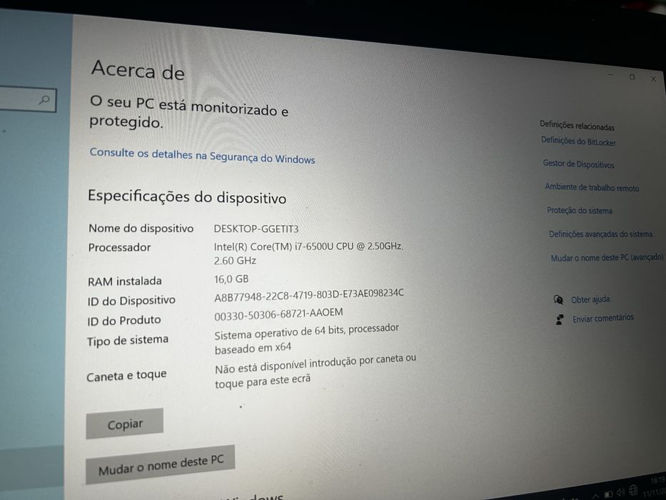 Computador Toshiba i7