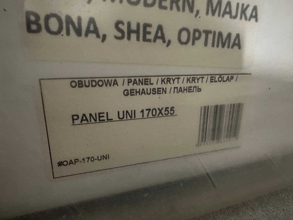 Obudowa wanny, panel biały 170x55 cm