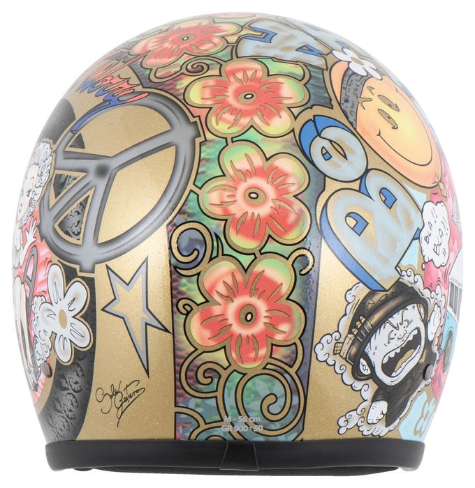 Capacete jet retro DMD Woodstock