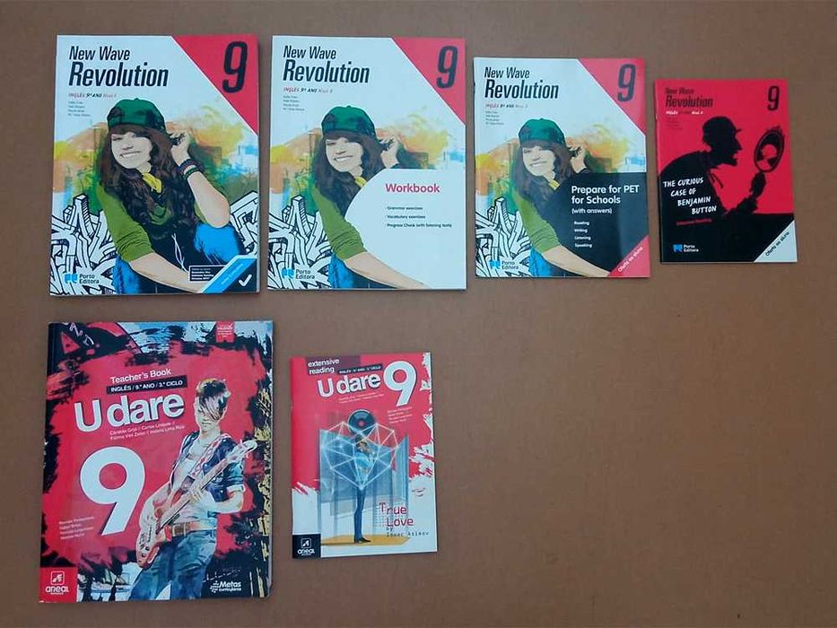 Manuais Escolares De Inglês 9º Ano - Novos