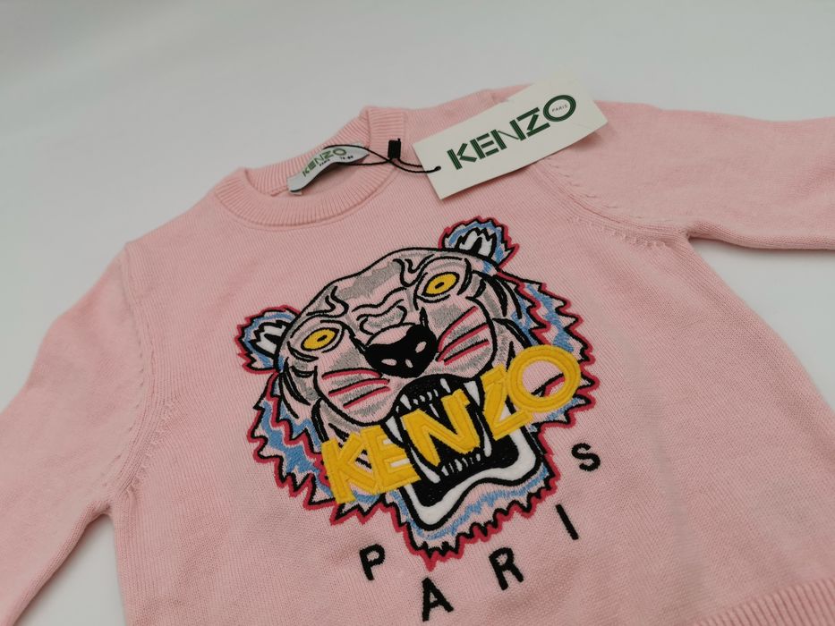 Bluza sweterek różowy KENZO, NOWY rozm. 74-80