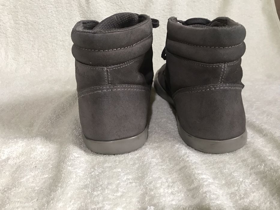 Теплые замшевые кеды Clarks. Размер 43/28.5 см