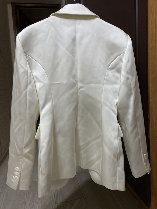 Атласний піджак/ жакет блейзер zara р. s