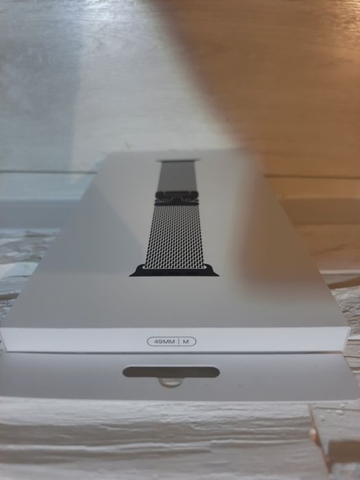 Pasek Apple Watch 49mm Black Titanium Milanese Loop M