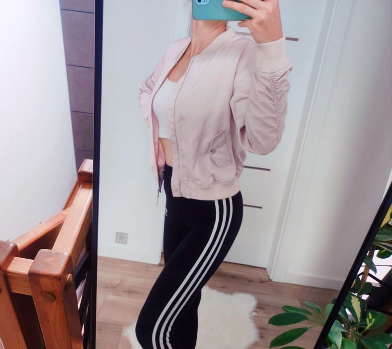Kurtka bomber pudrowy róż FB sister