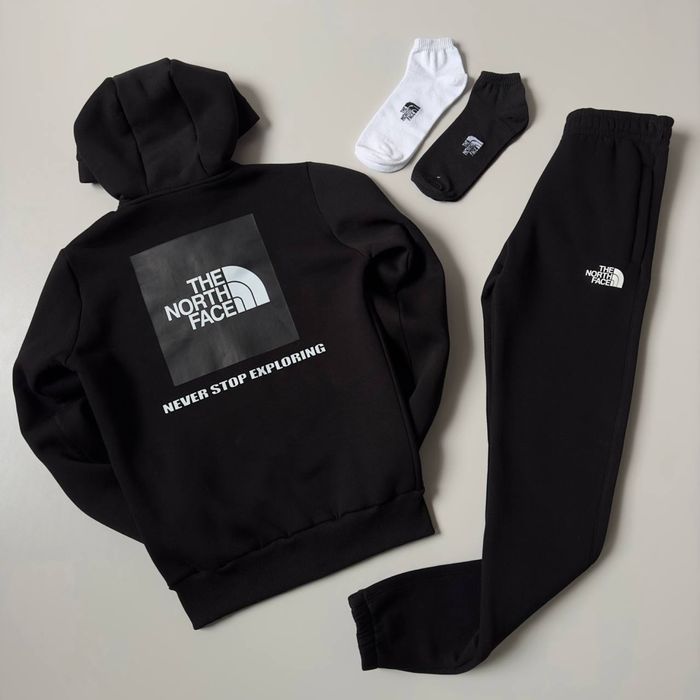 Чоловічий зимовий спортивний костюм норд фейс The North Face [XS,S,M,L,XL,XXL] + шкарпетки в подарунок!